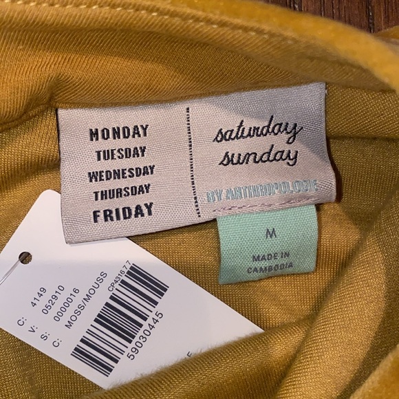 Anthropologie Saturday Sunday Linda Yellow Velvet Jogger Jumpsuit - Picture 4 of 6